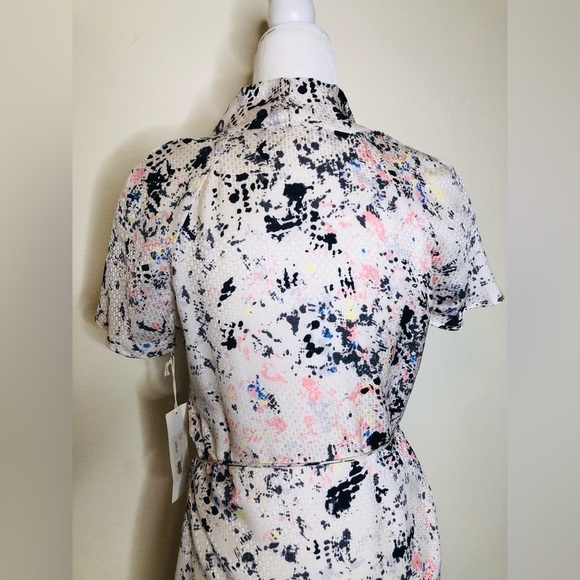 NWT COREY LYNN CALTER Silk Multicolored Printed Mini Cocktail Dress Size:2 - Picture 9 of 16